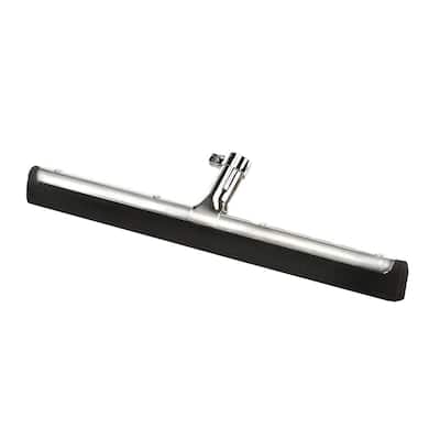 18 in. Dual Moss Rubber Professional Locking Floor Squeegee without Handle in Black