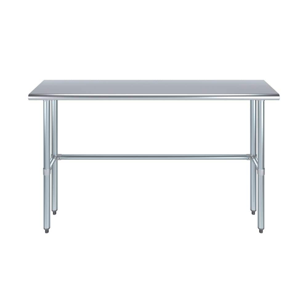 60'' Stainless Steel Open Base Utility Work Table