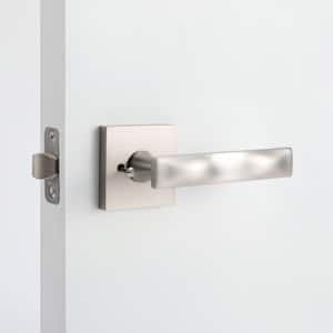 Essex Satin Nickel Passage Hall/Closet Modern Door Handle (Left Hand)