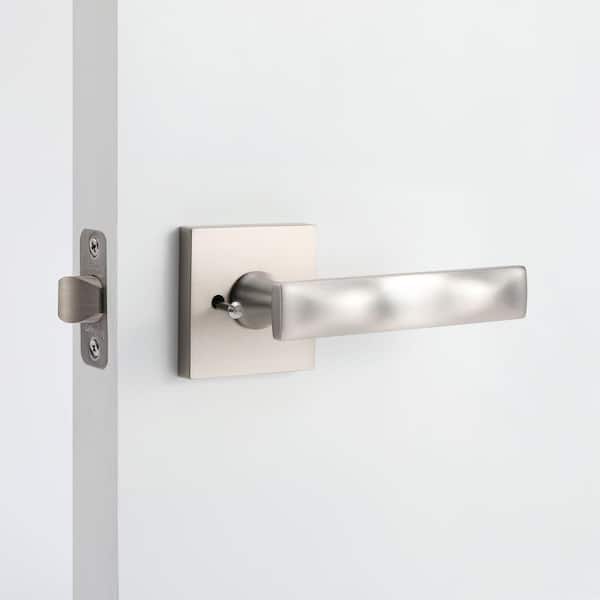 Essex Satin Nickel Passage Hall/Closet Modern Door Handle (Left Hand)