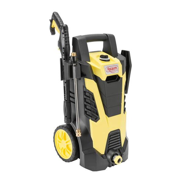 Realm BY02-BCMT, Electric Pressure Washer, 2100 PSI, 1.75 GPM, 14.5 Amp, Yellow Black