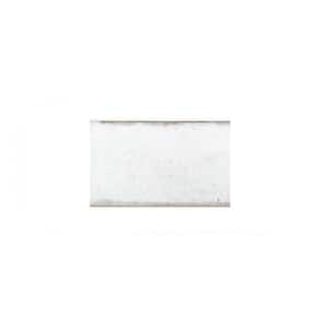 Take Home Tile Sample - Reina Cloud White 4 in. x 6 in. Gloss Subway Ceramic