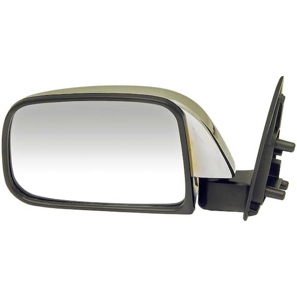Side View Mirror - Left, Manual, Window Mount, Without Vent, Chrome 1989-1991 Toyota Pickup 2.4L 3.0L