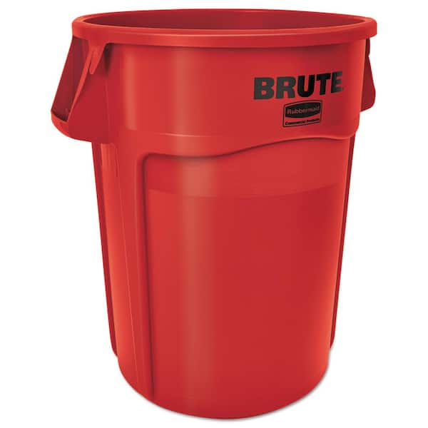 Rubbermaid Commercial Products 44 Gal. Round Red Brute Vented Trash Receptacle (4/Carton)