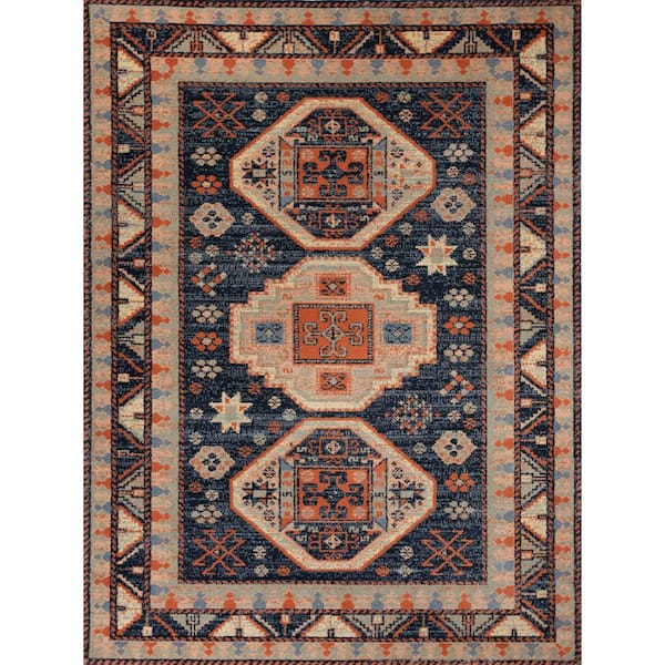 Home Decorators Collection Woven Treasures Multicolor 5 ft. x 7 ft. Medallion Area Rug