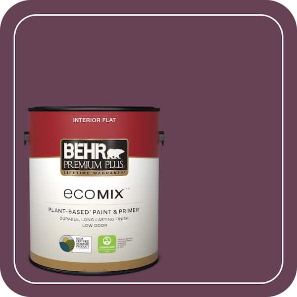 BEHR PREMIUM PLUS 1 gal. #S-G-690 Delicious Berry Flat EcoMix Plant ...