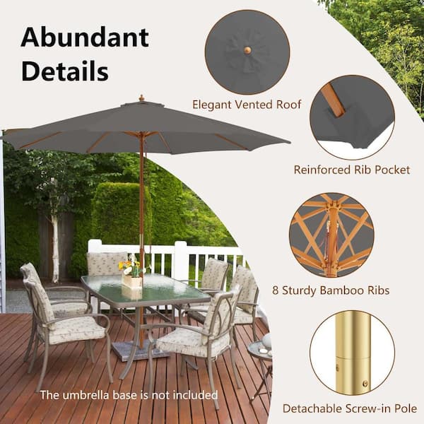 english gardens patio umbrellas Amazon.com : SUPERJARE 13FT Outdoor Umbrella for Patio, Double sided Pool  Umbrellas with Fade Resistant Canopy, Large Table Umbrella for Deck,  Market, Backyard
