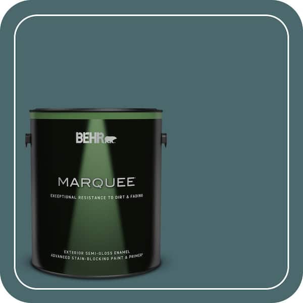 BEHR MARQUEE 1 gal. #500F-7 Mythic Forest Semi-Gloss Enamel Exterior Paint & Primer
