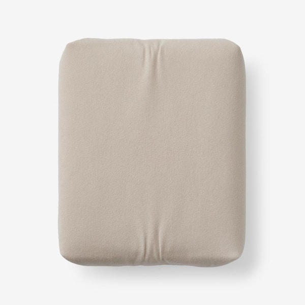 The Company Store Legends Hotel Tan Velvet Flannel Twin Fitted Sheet