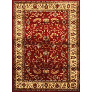Royalty Red/Ivory 2 ft. x 7 ft. Indoor Area Rug