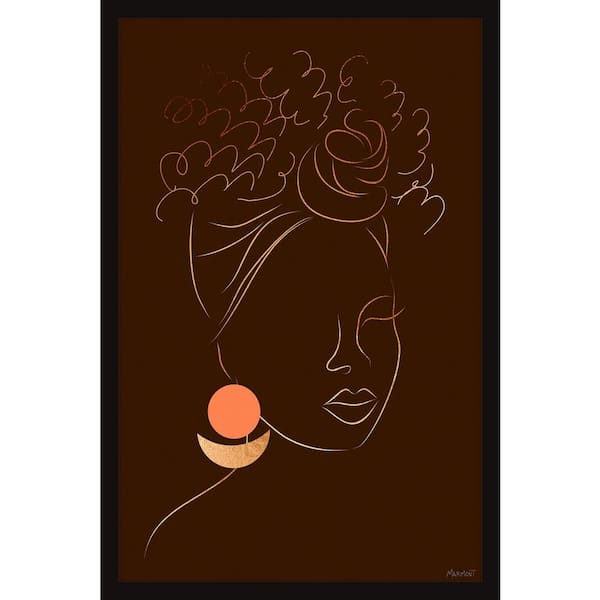 Unbranded "Messy and Curly" by Marmont Hill Framed People Art Print 12 in. x 8 in.