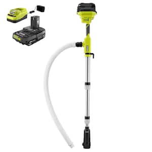 ONE+ 18V Cordless 1/6 HP Telescoping Pole Pump with 2.0 Ah Battery and Charger