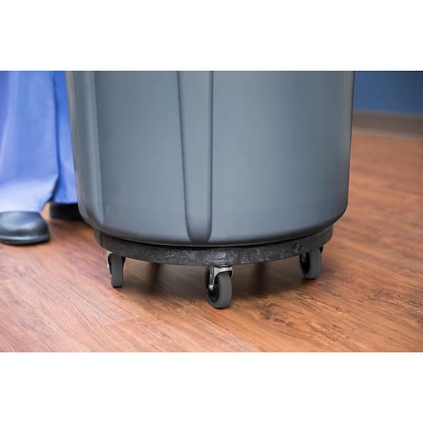 BRUTE Dolly Black Fits 20- 32- 44- 55 Gal. BRUTE containers For Restaurants/Offices/Warehouses/Commercial Environments