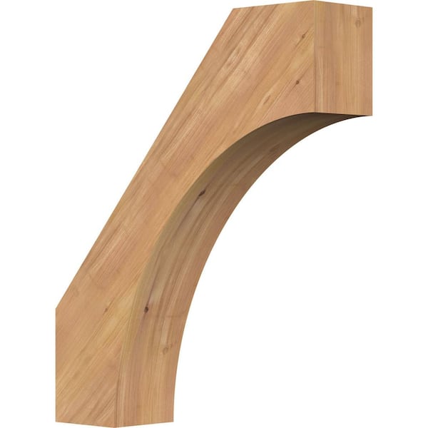 Ekena Millwork 5 1/2"W x 22"D x 26"H Westlake Smooth Knee Brace, Western Red Cedar