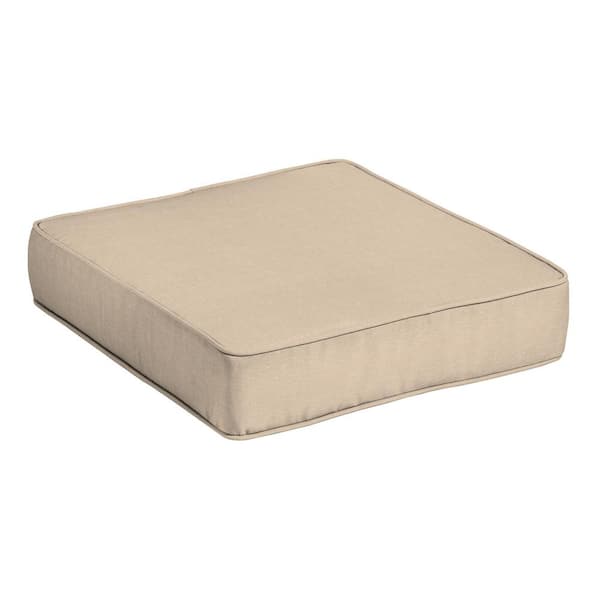 24 x 6 CushionGuard Ottoman Cushion, Putty
