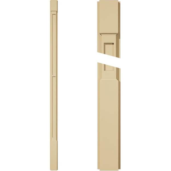 Ekena Millwork 2 in. D x 4 in. W x 90 in. L Primed Polyurethane Pilaster 1- Pack