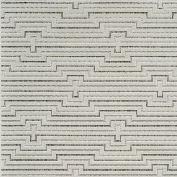 Cream, Beige 4 ft. x 6 ft. Woven Geometric Polypropylene Rectangle Indoor/Outdoor Area Rug