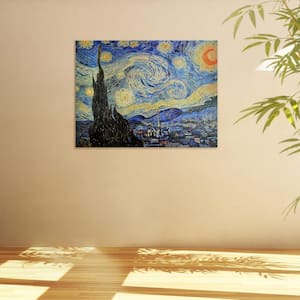24 in. x 32 in. "Starry Night" Canvas Wall Art