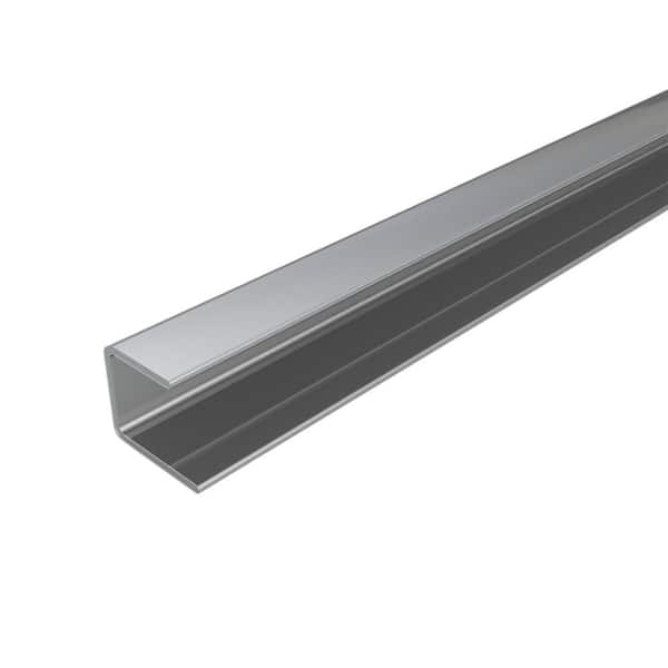 INNOVERA DECOR BY PALRAM 4 ft. Silver Aluminum Edge Profile (2-Pieces)