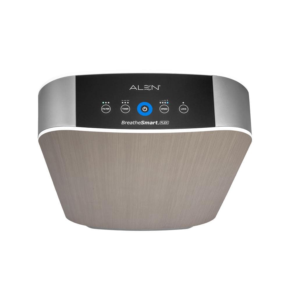 Graphite HEPA Tower Air Purifier with Brushed Stainless Finish