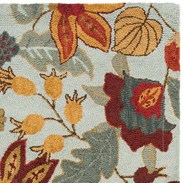 Safavieh Blossom BLM863A Hand-hooked Blue / Multi Rug