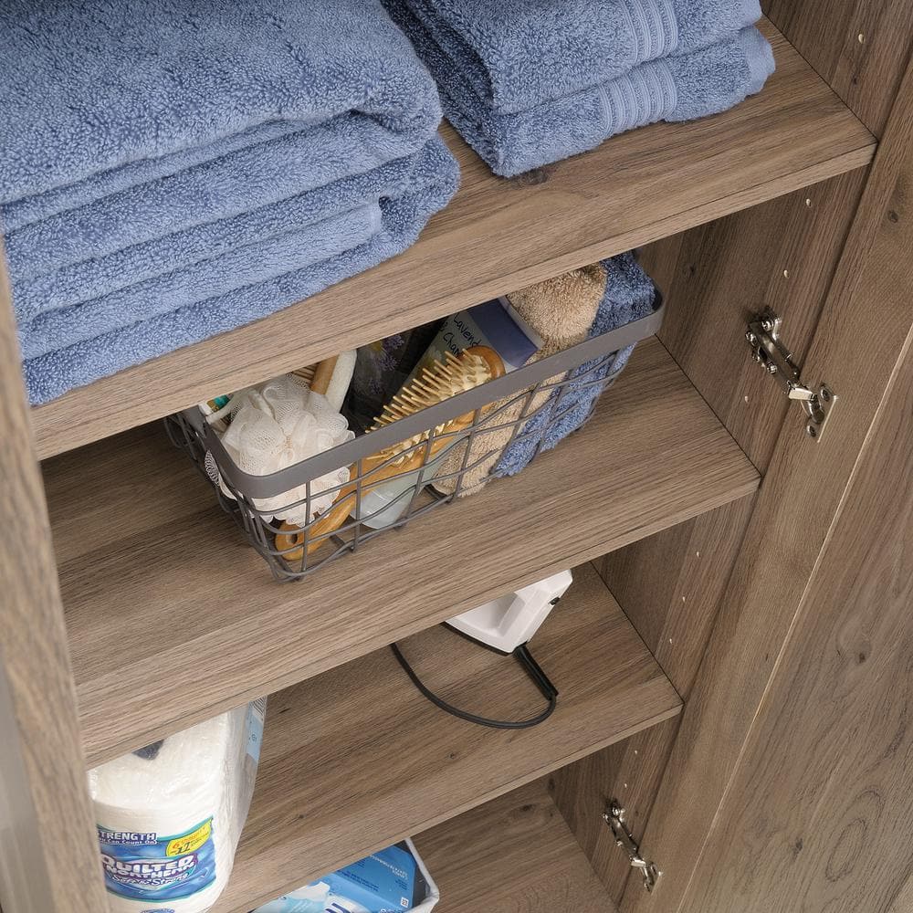 Salt Oak Freestanding Cupboard with Adjustable Shelving
