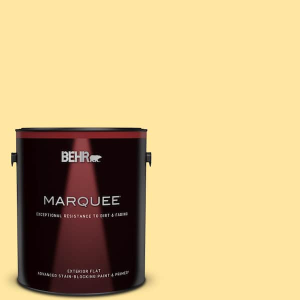 BEHR MARQUEE 1 gal. #PMD-10 Equator Glow Flat Exterior Paint & Primer