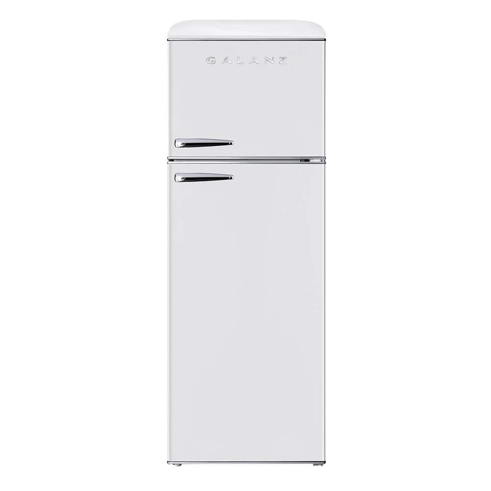 GLR10TWEEFR Galanz Galanz 10.0 Cu Ft Retro Top Mount Refrigerator in  Milkshake White
