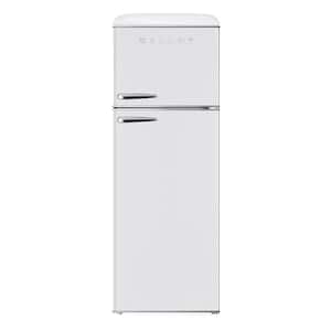 12 cu. ft. Retro Frost Free Top Freezer Refrigerator in White