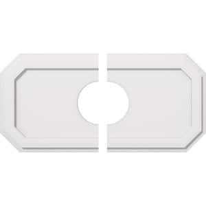 32 in. W x 16 in. H x 7 in. ID x 1 in. P Emerald Architectural Grade PVC Contemporary Ceiling Medallion (2-Piece)
