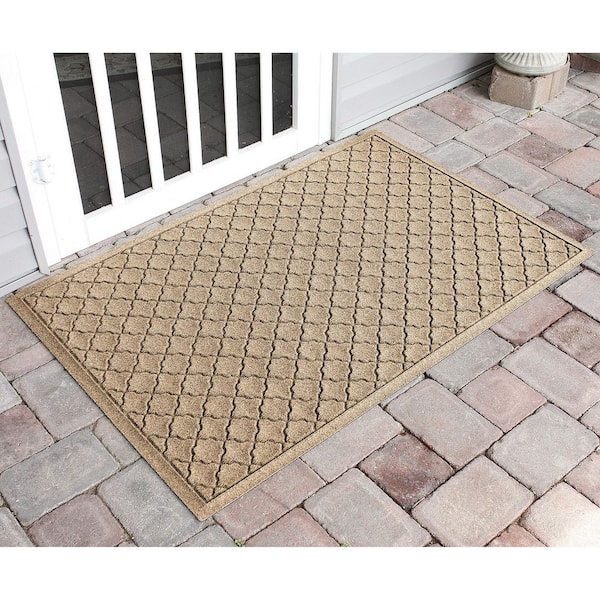 Waterhog Cordova 45 in. x 70 in. PET Polyester Indoor Outdoor Mat Camel