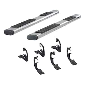 6 x 91-Inch Oval Polished Stainless Steel Nerf Bars, Select Chevrolet and GMC Trucks