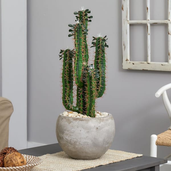 Nearly Natural 2.5-ft Artificial San Pedro Cactus Plant : Target