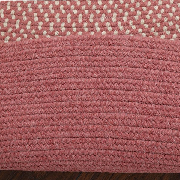Portland Rosewood 4 ft. x 6 ft. Oval Braided Area Rug