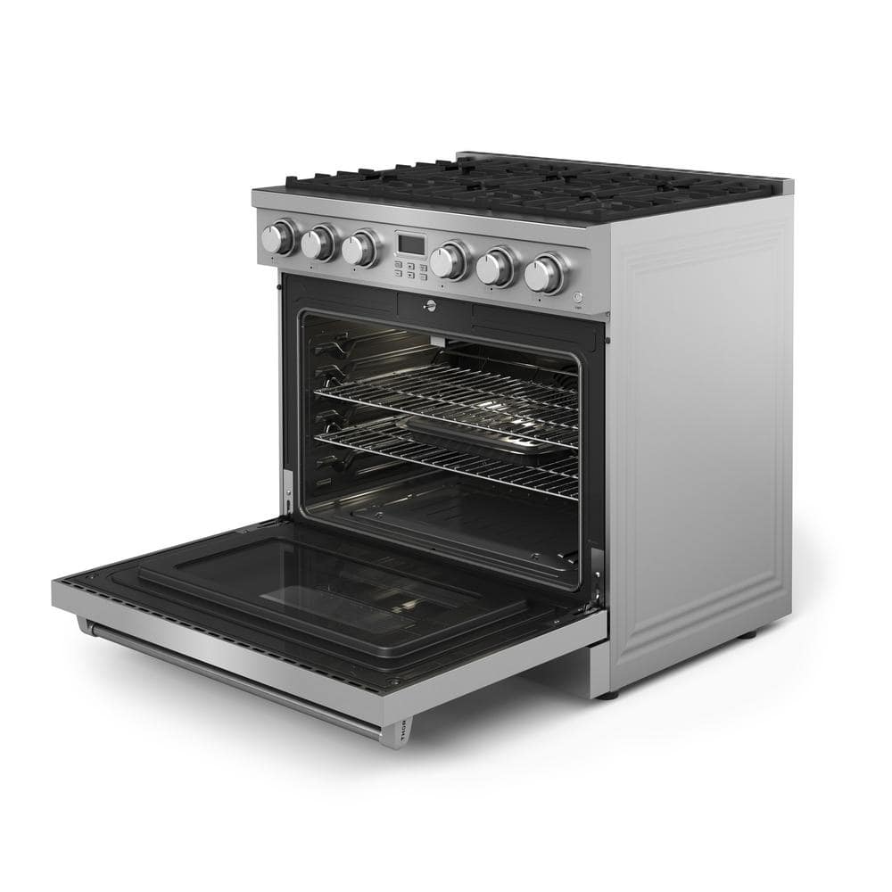 Thor Kitchen 36" Stainless Steel Free-Standing Propane Gas Range