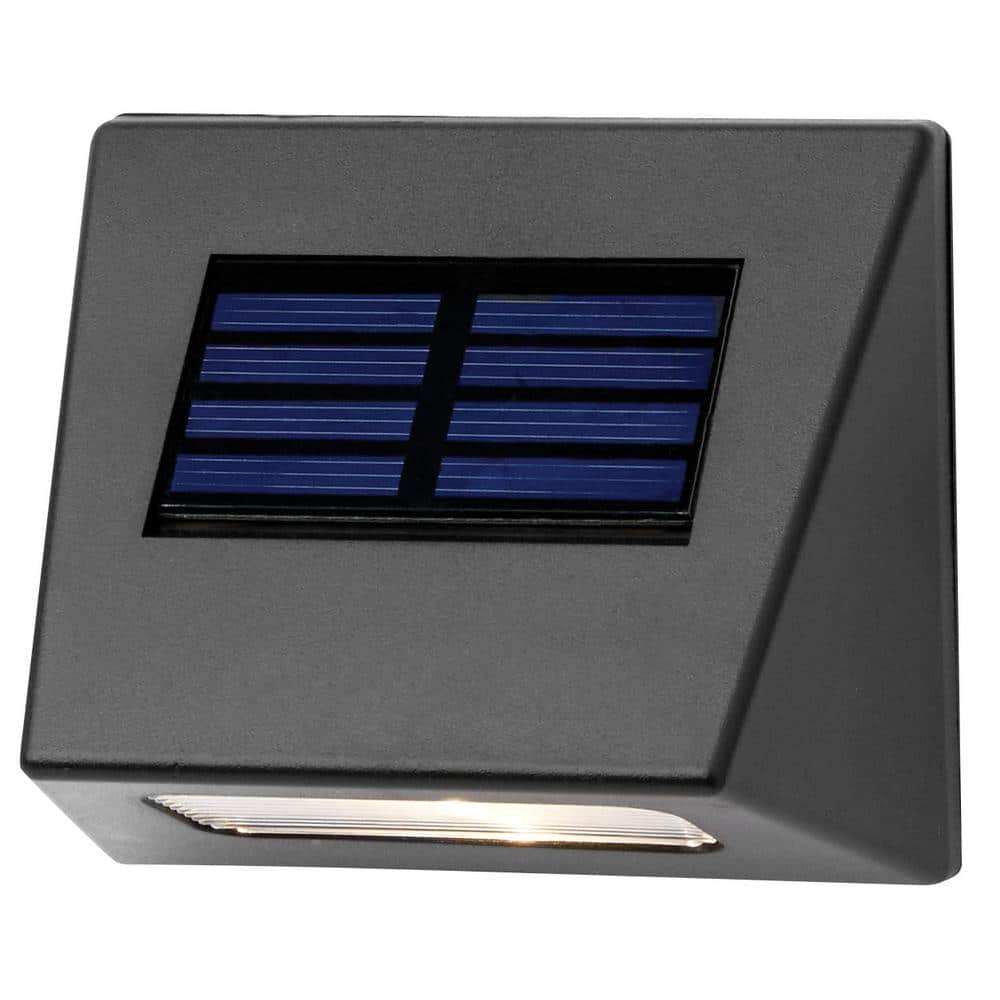 Hampton Bay Solar Bronze Integrated LED Downcast Deck Light (4Pack