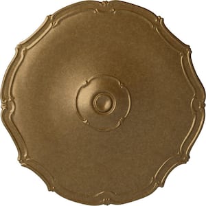 18-7/8 in. x 1-1/2 in. Pompeii Urethane Ceiling Medallion (Fits Canopies upto 2 in.), Pale Gold