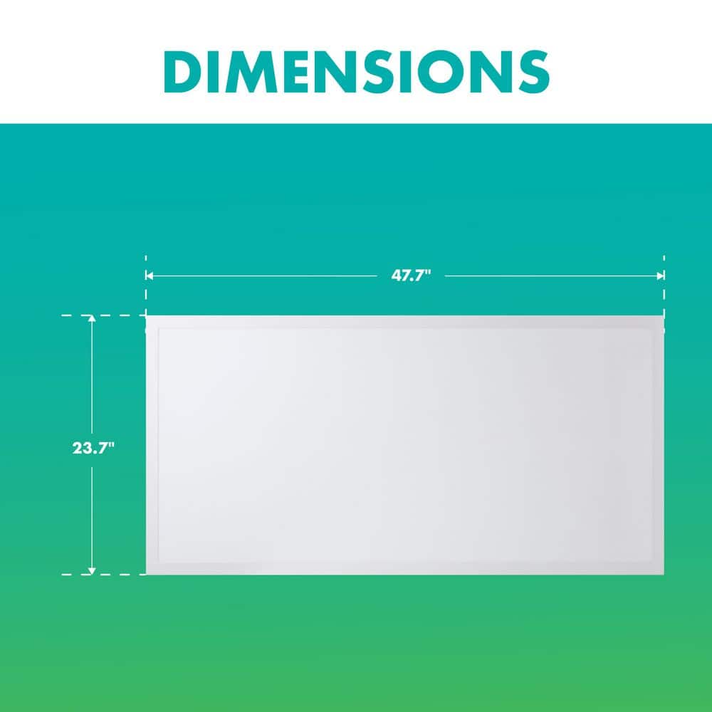 Adjustable White Dimmable Integrated LED Flat Panel Light, 4 ft x 2 ft