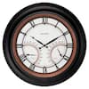 AcuRite 24 in. LED-Illuminated Outdoor Wall Clock with Thermometer ...