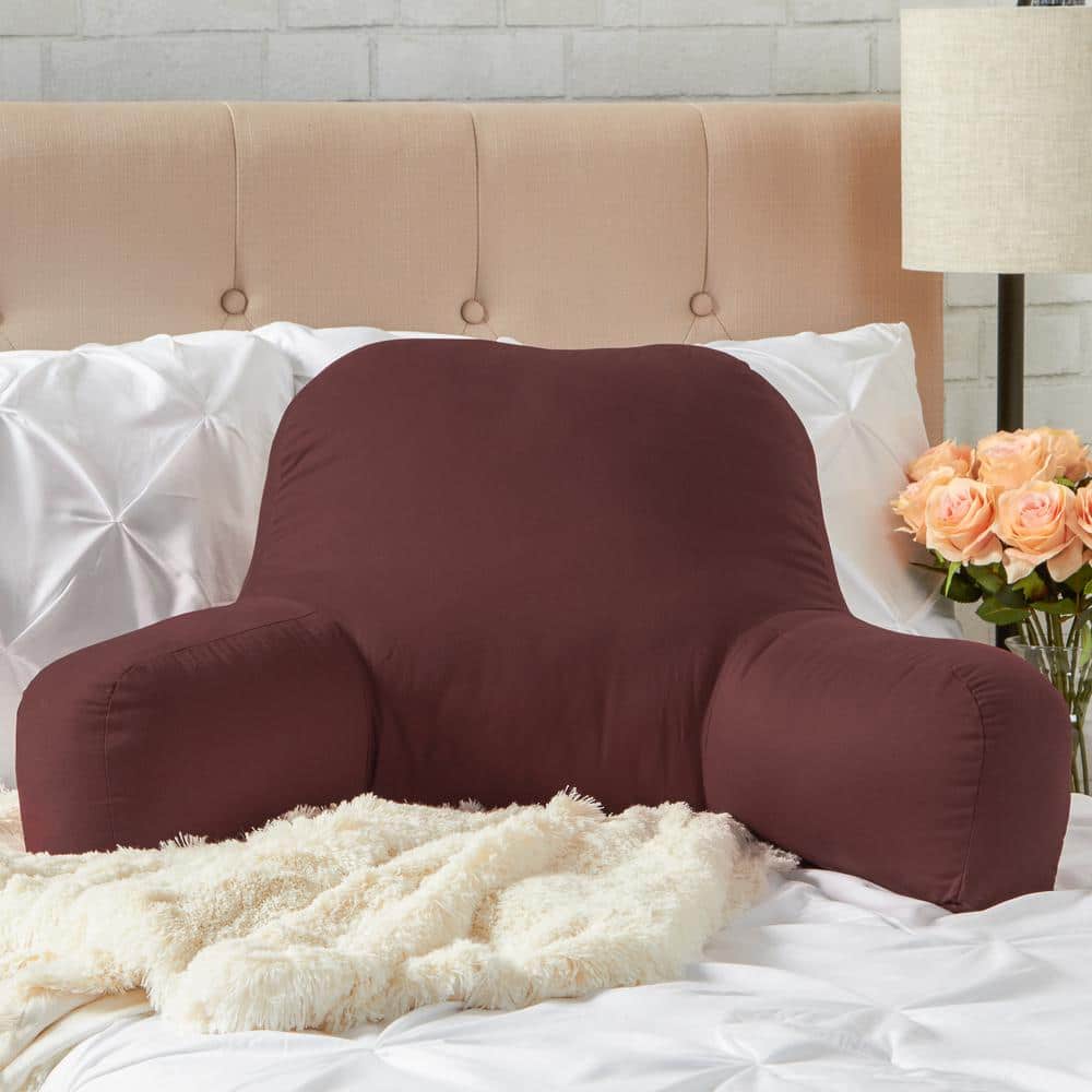 Plush Contour Wedge Throw Pillow in Cotton with Polyester Fill