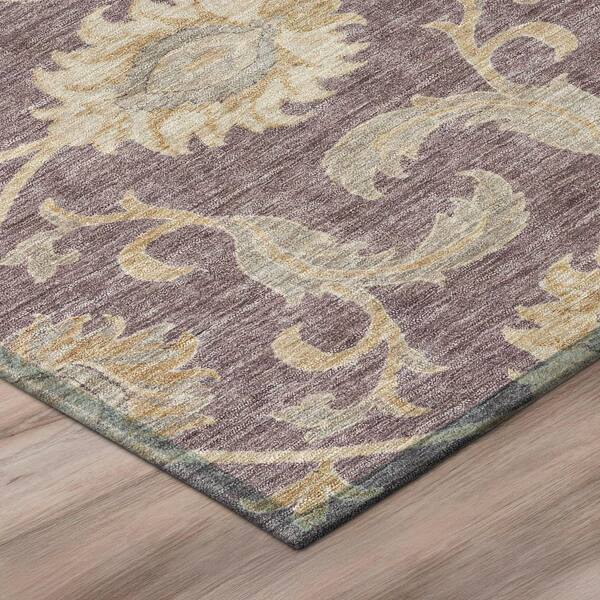 Chantille Machine Washable Indoor/Outdoor Abstract ACN3130 Plum 2 ft. x 3 ft. Accent Rug