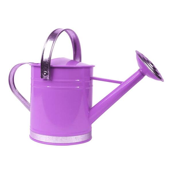 Arcadia Garden Products Basic 1 Gal. Purple Metal Watering Can