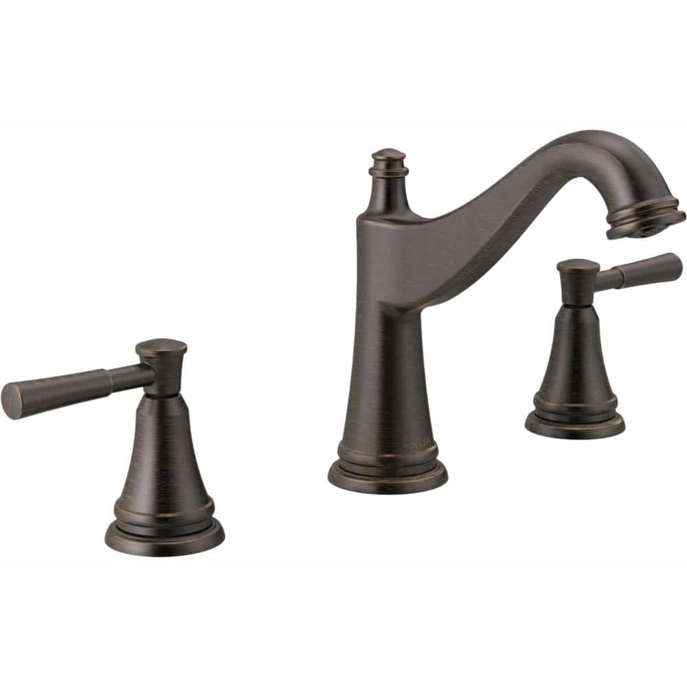 Delta Mylan 8 in. Widespread 2-Handle Bathroom Faucet in Venetian ...