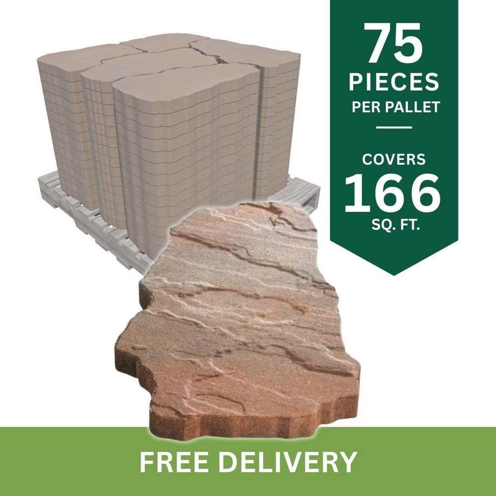 Oldcastle 18 in. x 18 in. x 1.75 in. Foot Notes Autumn Blend Patio