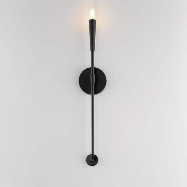 Maxim Lighting - Vela 1-Light Black Wall Sconce