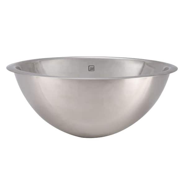 DECOLAV Simply Stainless Drop-In Round Bathroom Sink in Polished Stainless-Steel