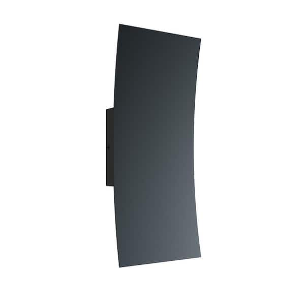 AFX Sadie 12 in. 2-Light Black LED Wall Sconce