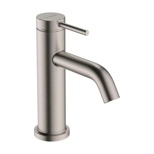 Hansgrohe Tecturis S Single Handle Single Hole Bathroom Faucet in Brushed Nickel