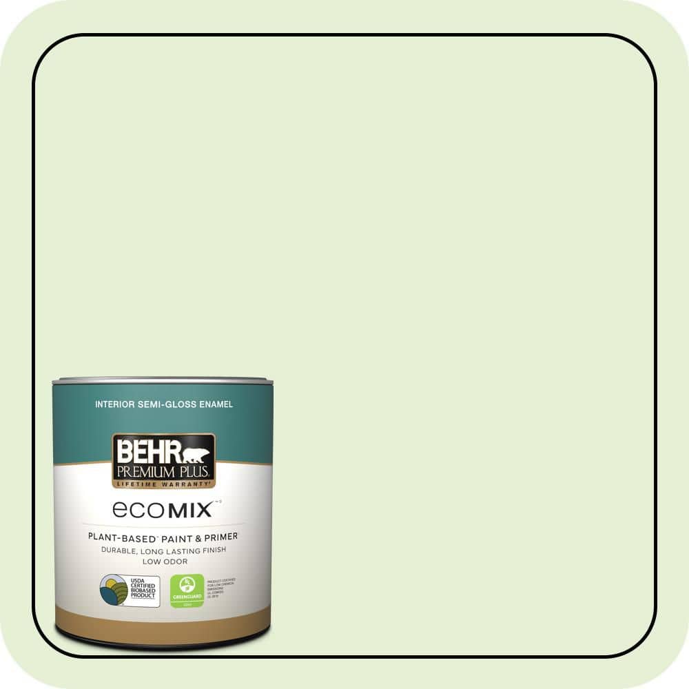1 qt. #430C-2 Spring Morn Semi-Gloss Enamel EcoMix Plant-Based Interior Paint & Primer price history on PriceWatchPro