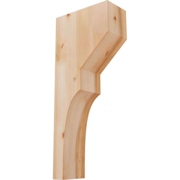 Ekena Millwork 5-1/2 in. x 12 in. x 28 in. Western Red Cedar Monterey Smooth Corbel